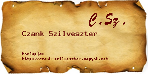 Czank Szilveszter névjegykártya