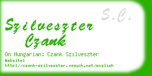 szilveszter czank business card